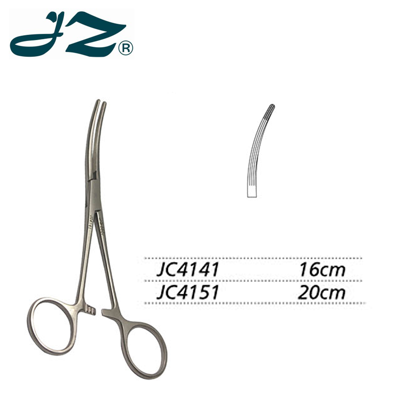 金钟止血钳 弯直齿