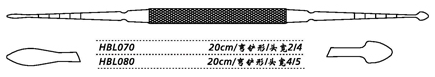 金钟鼻剥离器弯铲形