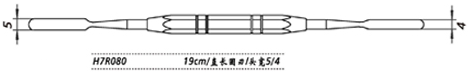 金钟鼻中隔剥离器直长圆刃