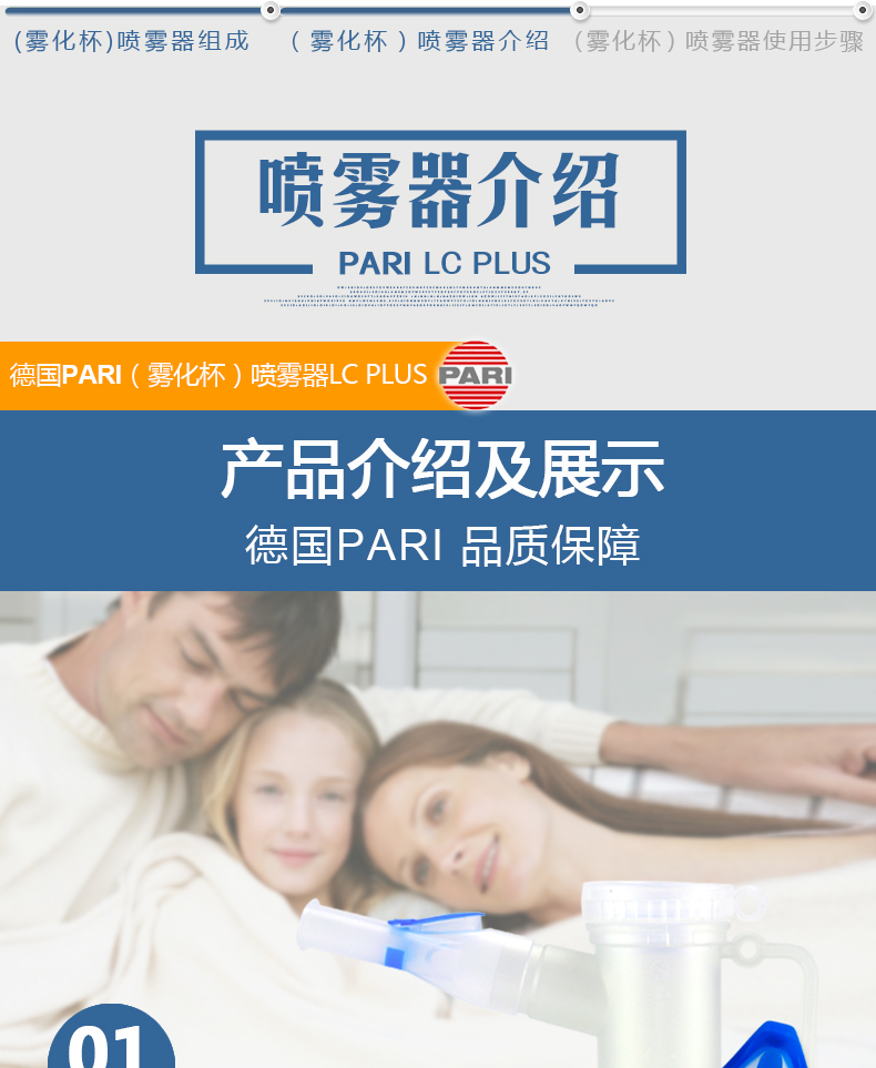 pari 德国百瑞雾化器(配件包)原装进口 lc plus